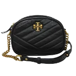 Black Leather Tory Burch Shoulder Bag