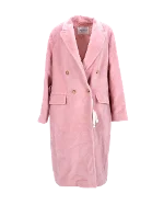 Pink Leather Max Mara Coat