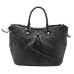 Black Leather Louis Vuitton Mazarine