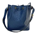 Blue Leather Louis Vuitton Petit Noe