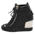 Black Leather Giuseppe Zanotti Sneakers