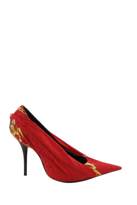 Red Polyester Balenciaga Heels