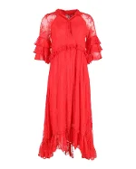 Red Silk Dodo Bar Or Dress