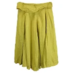 Yellow Wool Dries Van Noten Skirt