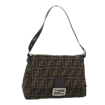 Brown Canvas Fendi Baguette Mamma