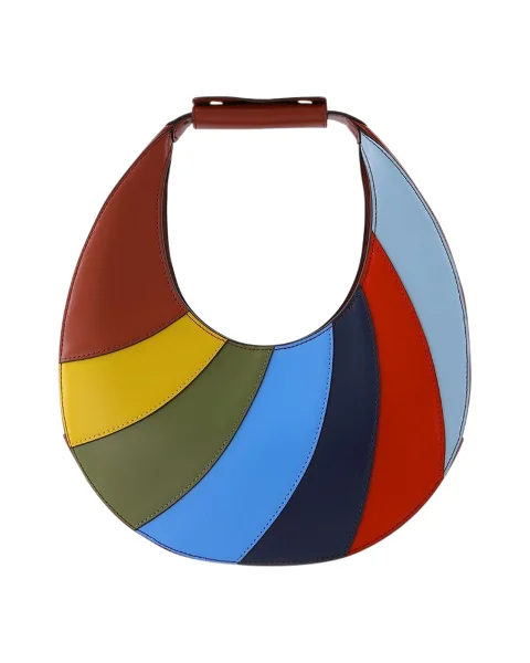 Multicolor Leather Staud Handbag