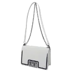 White Leather Furla Shoulder Bag