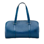 Blue Leather Louis Vuitton Soufflot