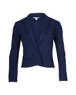 Navy Fabric Diane Von Furstenberg Jacket