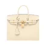 Beige Leather Hermès Handbag