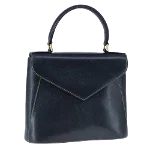 Navy Leather Salvatore Ferragamo Handbag