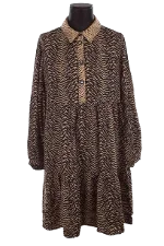 Brown Viscose Pinko Dress