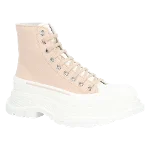 Pink Canvas Alexander McQueen Boots