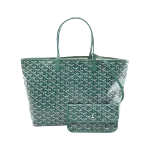 Green Canvas Goyard St Louis Tote