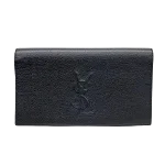 Black Leather Yves Saint Laurent Clutch