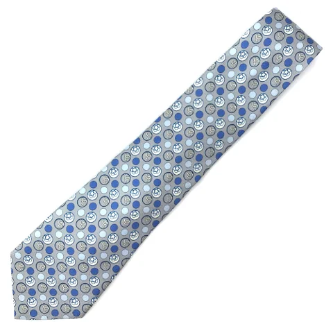 Blue Silk Chanel Tie