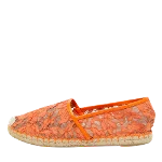 Orange Leather Valentino Espadrilles