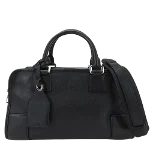 Black Leather Loewe Handbag