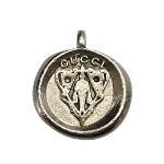 Silver Fabric Gucci Charm