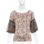 Multicolor Fabric Dries Van Noten Top