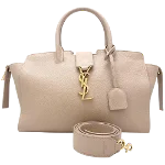 Beige Leather Saint Laurent Tote