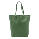 Green Leather Loewe Tote