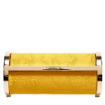 Yellow Satin Carolina Herrera Clutch