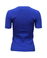 Blue Polyester Helmut Lang Top