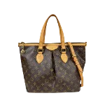 Brown Canvas Louis Vuitton Palermo