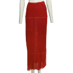 Red Mesh Jean Paul Gaultier Skirt