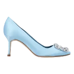 Blue Leather Manolo Blahnik Heels