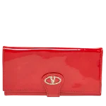 Red Leather Valentino Wallet