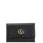 Black Leather Gucci Key Holder