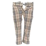 Multicolor Cotton Burberry Pants