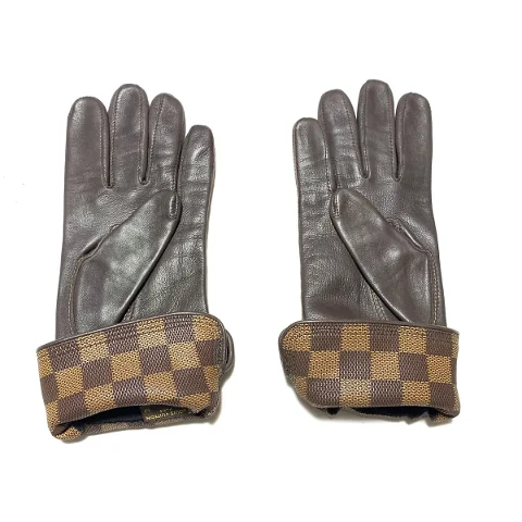 Brown Leather Louis Vuitton Gloves
