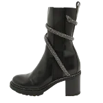 Black Leather René Caovilla Boots