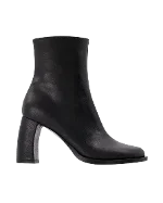 Black Leather Ann Demeulemeester Boots