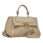 Beige Leather Salvatore Ferragamo Handbag