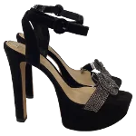 Black Suede Alexandre Birman Sandals