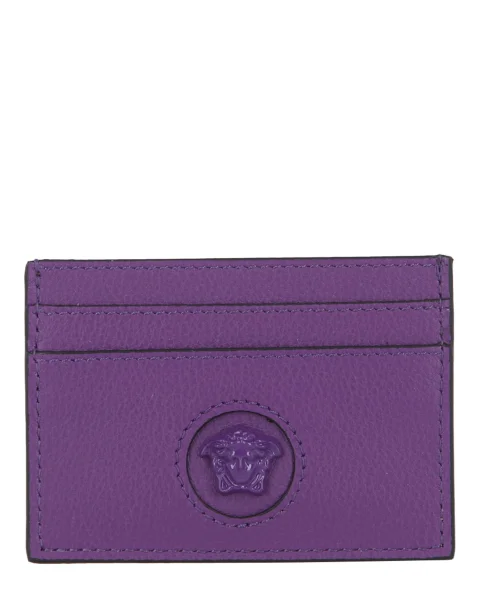 Purple Leather Versace Wallet