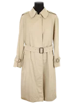 Beige Polyester Burberry Coat