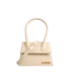 Beige Leather Jacquemus Handbag