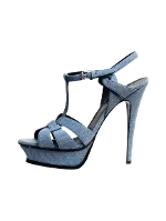 Blue Denim Saint Laurent Heels