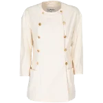 White Fabric Chanel Jacket