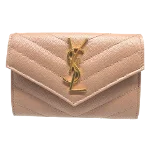 Pink Leather Yves Saint Laurent Wallet