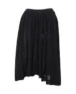 Black Cotton Yohji Yamamoto Skirt