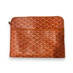 Brown Canvas Goyard Pouch