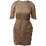 Gold Fabric Sandro Dress