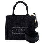 Black Leather Versace Crossbody Bag