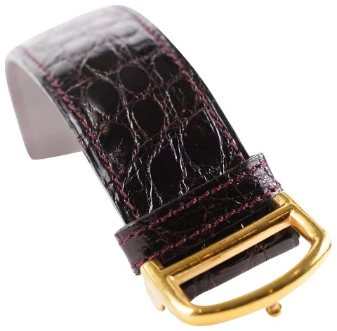 Burgundy Leather Cartier Belt